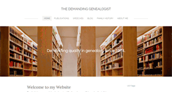 Desktop Screenshot of demandinggenealogist.com