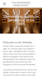 Mobile Screenshot of demandinggenealogist.com